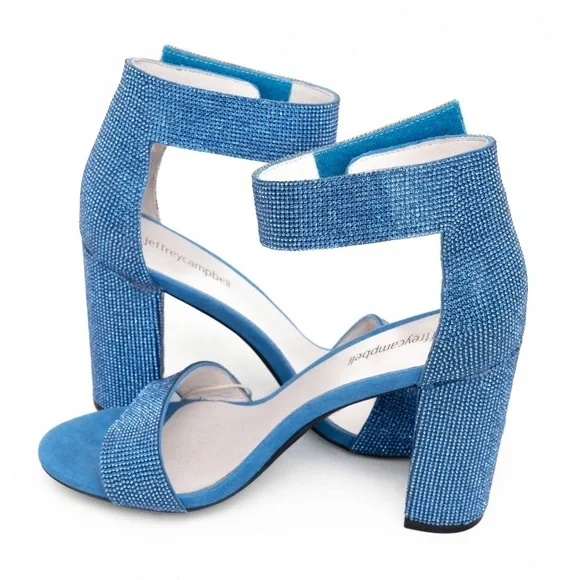 Jeffrey Campbell - Blue Sparkly‎ Lindsay Heel - Picture 12 of 13